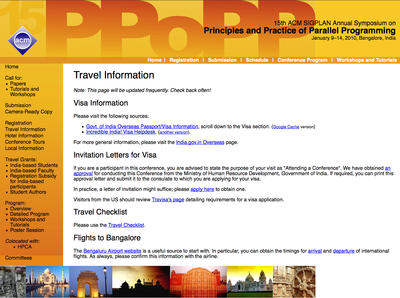 PPoPP 2010 Website